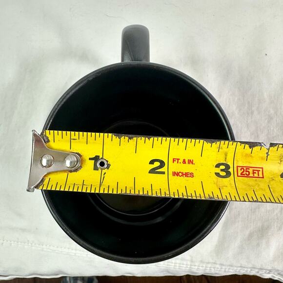 Orca Coatings Black Ceramic Brown Cat Print Coffee Mug Edgy Drinkware Dishes - Picture 10 of 11